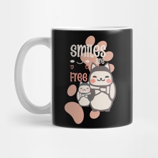 Smiles are free Mug